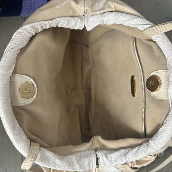 VTG Carlo Fiori Matelassé Handbag Italy Genuine Reptile Leather Original Tags - Picture 15 of 16